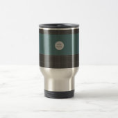 Modern Blueprint Grid Insulated Travel Mug TM02 トラベルマグ (中央)