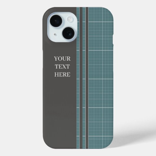 Modern Blueprint Grid iPhone Case IPC01 Case-Mate iPhoneケース (裏面)