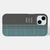 Modern Blueprint Grid iPhone Case IPC01 Case-Mate iPhoneケース (裏面 (横))