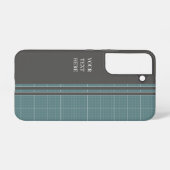 Modern Blueprint Grid Phone Case PC01 Samsung Galaxyケース (裏面横)