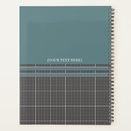 Modern Blueprint Grid Planner PR02 プランナー手帳 (裏面)