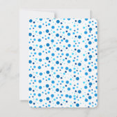 Modern Blush and Navy Blue ノートカード (裏面)