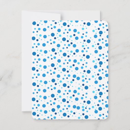 Modern Blush and Navy Blue ノートカード (裏面)