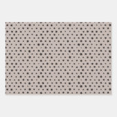 Modern Blush and Neutral Christmas Tree ラッピングペーパーシート (正面3)