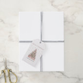 Modern Blush Christmas Tree – Personalized Holiday ギフトタグ (より糸付き)