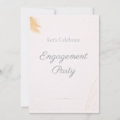Modern Blush Engagement Party Invitation 招待状 (正面)