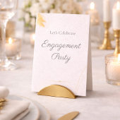 Modern Blush Engagement Party Invitation 招待状