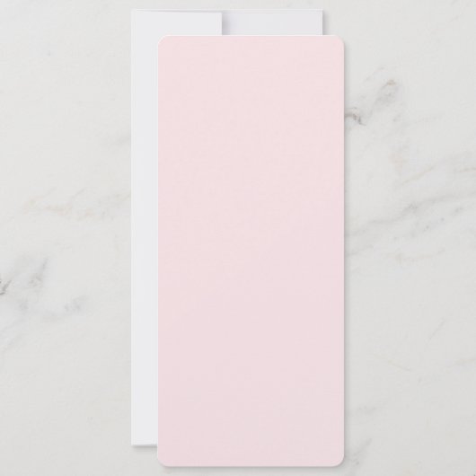 Modern Blush Pink JOY Vertical Photo Christmas  (裏面)