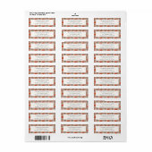 Modern Blush Pink Poinsettia Christmas Address ラベル (フルシート)