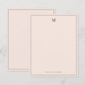 Modern Blush Pink Professional  サンキューカード (正面/裏面)