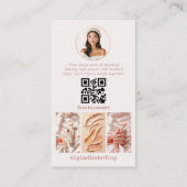 Modern Blush Pink Social Media Influencer 名刺 (裏面)