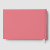 Modern Blush Roses Greenery Wedding Guest Book ゲストブック (裏面)