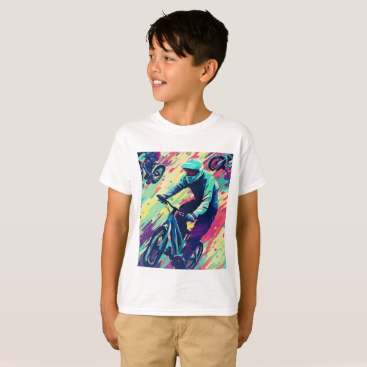 Modern Bmx Racer T-Shirt Tシャツ (正面フル)