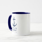 Modern Boat Anchor Beach Wedding Favor マグカップ (正面左)