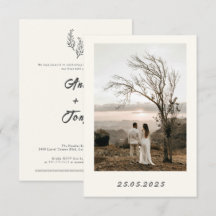 Modern Bohemian Desert Romance| ウェディング招待状