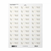 Modern Bohemian Desert Romance Address ラベル (フルシート)