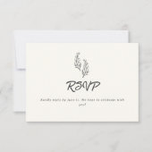 Modern Bohemian Desert Romance | RSVP Card (正面)