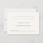 Modern Bohemian Desert Romance | RSVP Card (裏面)