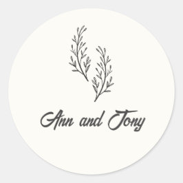 Modern Bohemian Desert Romance | Stickers ラウンドシール