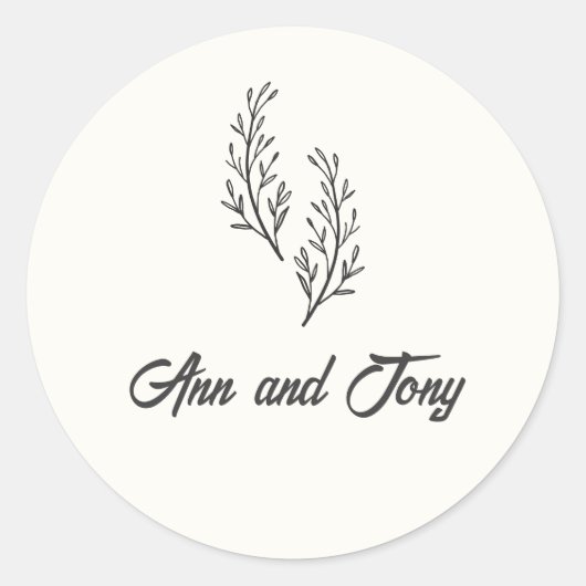 Modern Bohemian Desert Romance | Stickers ラウンドシール (正面)