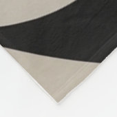 Modern Boho Abstract Beige フリースブランケット (角)