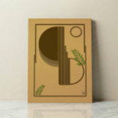 Modern Boho Abstract Wall Art - 3D Textured キャンバスプリント