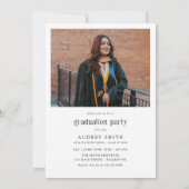 Modern Boho Arch 2 Photos Graduation 招待状 (裏面)