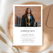 Modern Boho Arch 2 Photos Graduation 招待状