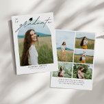 Modern Boho Arch 6 Photo Graduation Announcement 招待状<br><div class="desc">Introducing our Modern Boho Arch 6 Photos Graduation Announcement! Celebrate your academic achievement with a touch of bohemian flair. This announcement features a stylish plaid design in modern hues, perfect for adding a trendy twist to your graduation announcement. With space for four cherished photos from your journey, this announcement allows...</div>