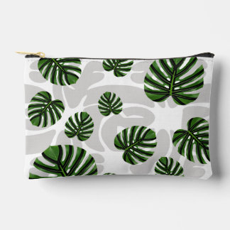 Modern Boho Botanical Leaves Pattern アクセサリーポーチ