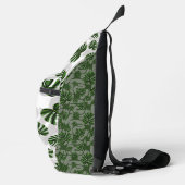 Modern Boho Botanical Leaves Pattern スリングバッグ (右)