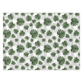 Modern Boho Botanical Leaves Pattern テーブルクロス (正面(横))