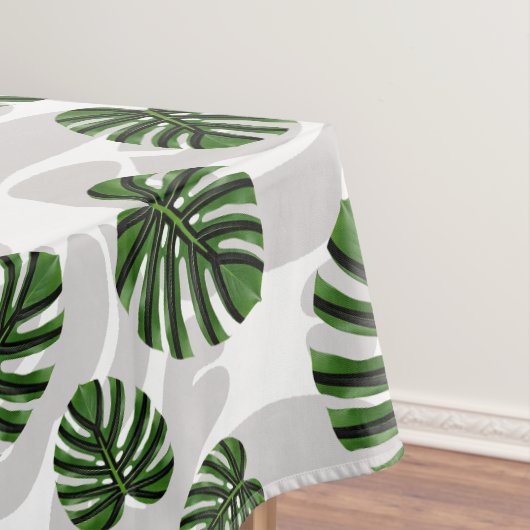 Modern Boho Botanical Leaves Pattern テーブルクロス (インサイチュ)