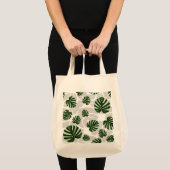 Modern Boho Botanical Leaves Pattern トートバッグ (正面(商品))