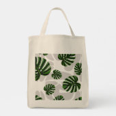 Modern Boho Botanical Leaves Pattern トートバッグ (裏面)
