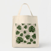 Modern Boho Botanical Leaves Pattern トートバッグ (正面)