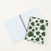 Modern Boho Botanical Leaves Pattern ノートブック (内部)