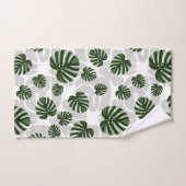 Modern Boho Botanical Leaves Pattern バスタオルセット (ハンドタオル)
