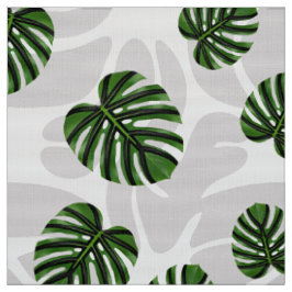 Modern Boho Botanical Leaves Pattern ファブリック