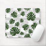 Modern Boho Botanical Leaves Pattern マウスパッド<br><div class="desc">Bring the freshness of nature into your everyday life with our botanical pattern featuring stylized Monstera leaves and organic foliage. This design blends organic aesthetics with a modern, bohemian flair, making it ideal for home textiles, device cases, and fashion accessories. Flexible Design: We’ve created this pattern on a transparent base...</div>