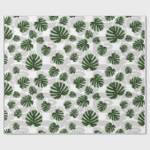Modern Boho Botanical Leaves Pattern ラッピングペーパー (フラット)