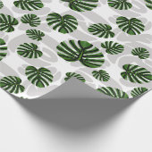 Modern Boho Botanical Leaves Pattern ラッピングペーパー (角)