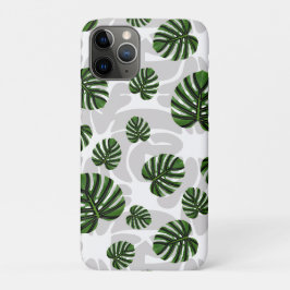 Modern Boho Botanical Leaves Pattern iPhone 11 Proケース