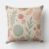 Modern Boho Botanical | Minimalist & Geometric クッション (裏面)