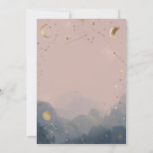 Modern Boho Celestial Baby Shower Invitation 招待状 (裏面)