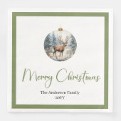 Modern Boho Christmas Scene Botanical Dinner (正面)