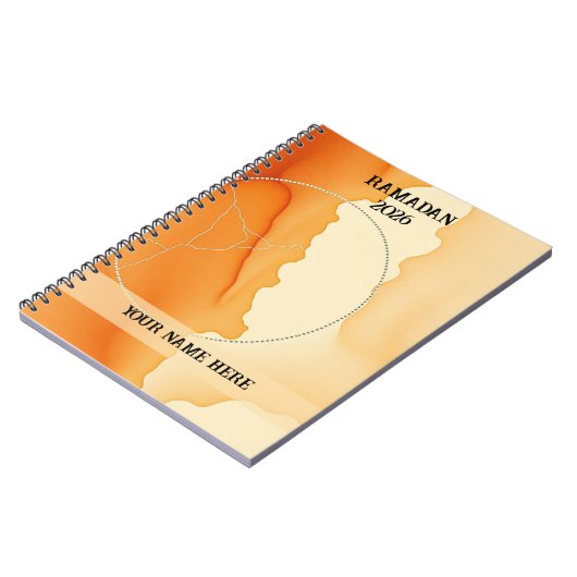 Modern Boho Crescent ノートブック (左側)