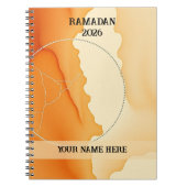 Modern Boho Crescent ノートブック (正面)