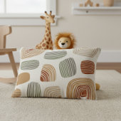 Modern Boho Earth Tones Abstract ID1273 アクセントクッション