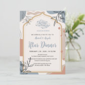 Modern Boho Floral Iftar Dinner Ramadan Invitation 招待状 (スタンド正面)